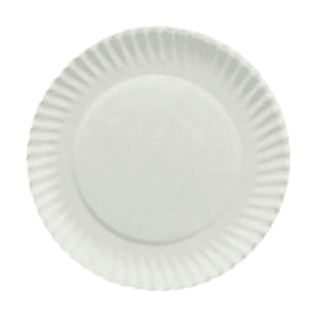 6" White Paper Plates (1000 ct)