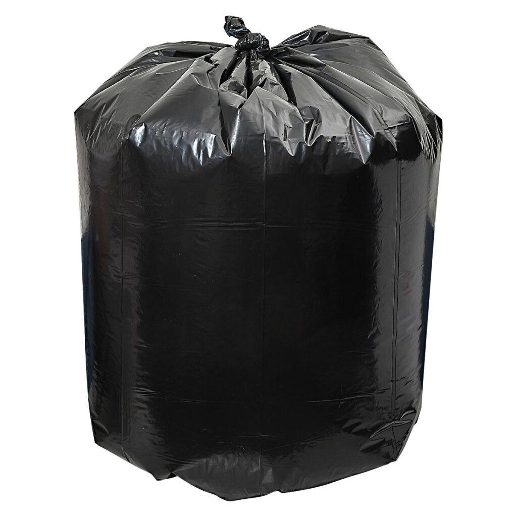 Black 55 Gal Garbage Can Liner - 1.5 ml (100 ct)